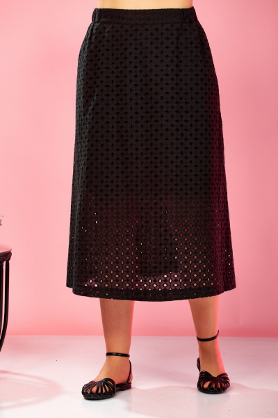 Жакет, юбка AVA fashion М-182 черный - фото 10