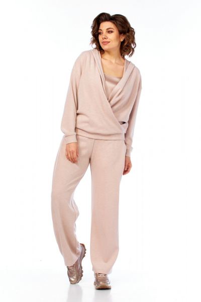 Брюки, джемпер, топ Диомант 2144 пудра - фото 2