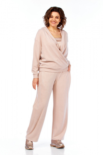 Брюки, джемпер, топ Диомант 2144 пудра - фото 7