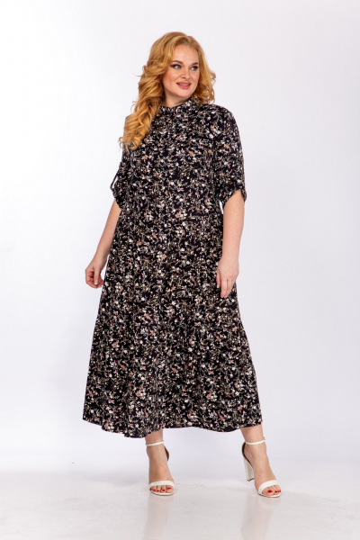 Платье СиБон 0268 черный - фото 1