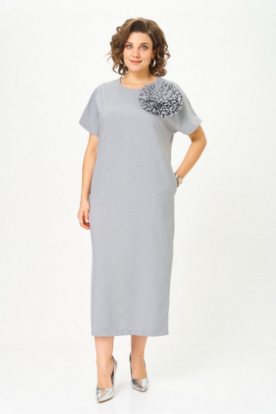 Платье, украшение Svetlana-Style 1928 серый - фото 3