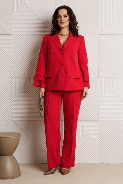 Брюки, жакет Mubliz 226 красный - фото 11