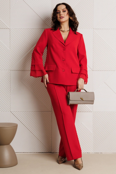 Брюки, жакет Mubliz 226 красный - фото 4
