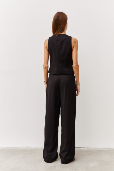 Брюки, жилет Luitui R4069 черный - фото 5