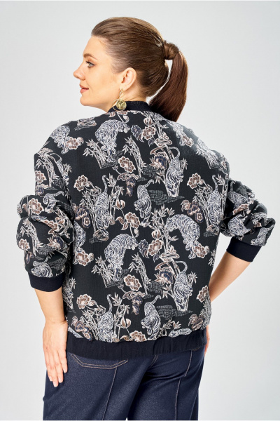 Бомбер Bonna Image 1025/1 синий - фото 8