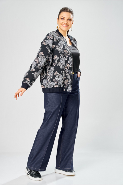 Бомбер Bonna Image 1025/1 синий - фото 6