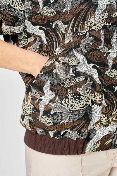 Бомбер Bonna Image 1025/2 коричневый - фото 10