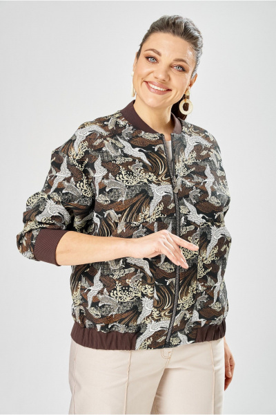 Бомбер Bonna Image 1025/2 коричневый - фото 6