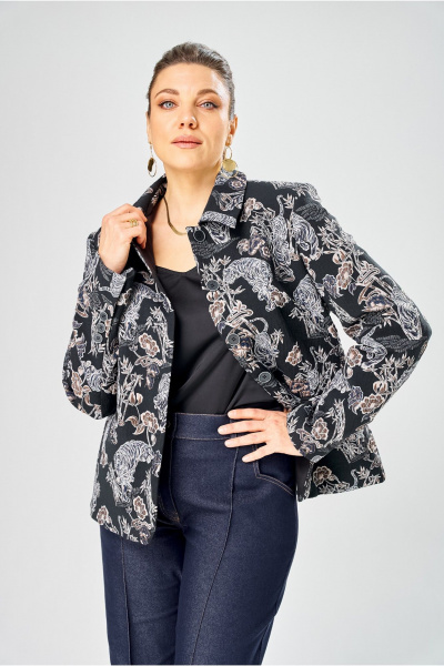 Бомбер Bonna Image 1026/1 синий - фото 10