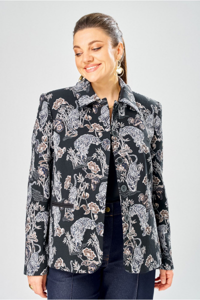 Бомбер Bonna Image 1026/1 синий - фото 9