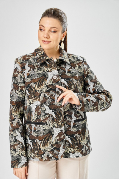 Бомбер Bonna Image 1026/2 коричневый - фото 2