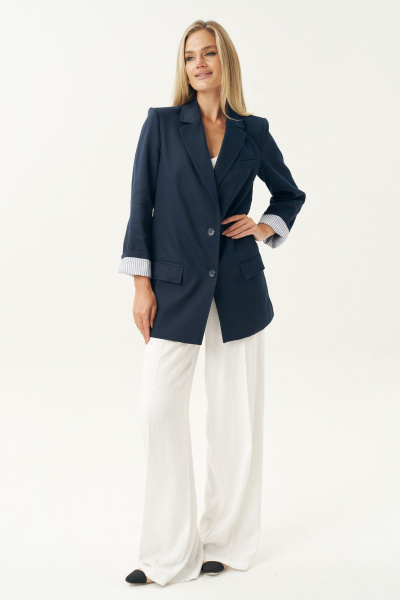 Жакет Urs 25-527-1 синий - фото 7