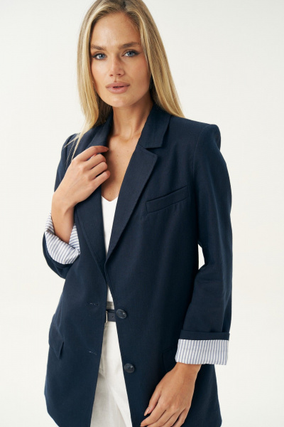 Жакет Urs 25-527-1 синий - фото 6