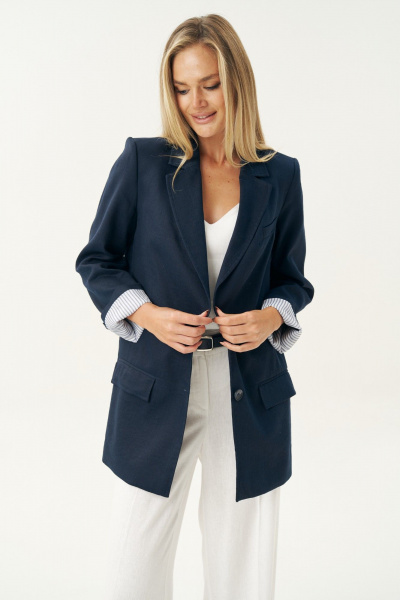 Жакет Urs 25-527-1 синий - фото 3