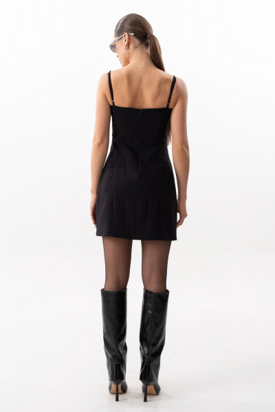 Платье SILVERSPICE S-5641 черный - фото 7