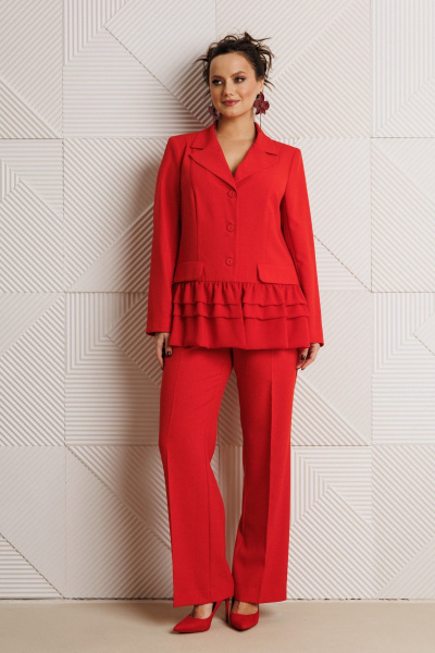 Брюки, жакет Mubliz 311 красный - фото 3