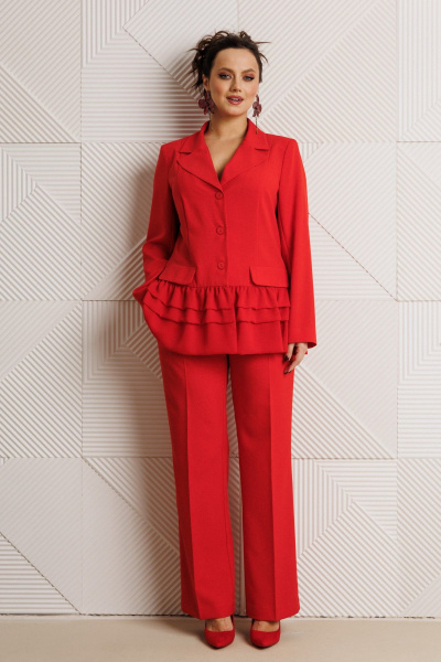 Брюки, жакет Mubliz 311 красный - фото 2