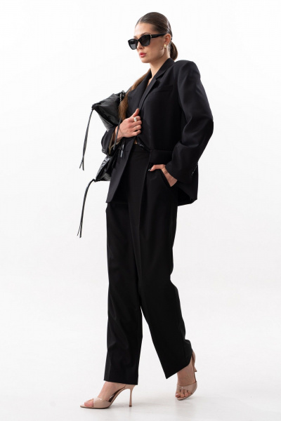 Брюки, жакет SILVERSPICE S-1634  черный - фото 6