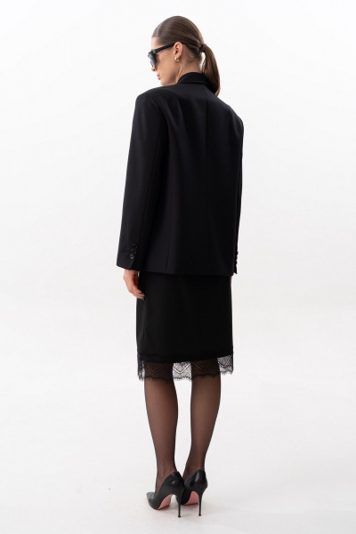 Юбка SILVERSPICE S-4619 черный - фото 3