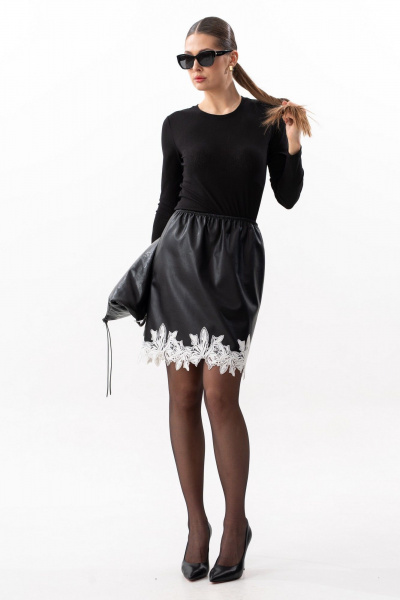 Юбка SILVERSPICE S-4617 черный - фото 2