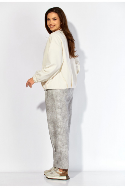 Брюки, бомбер TAiER 1426 белый/серый - фото 8