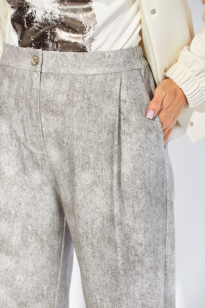 Брюки, бомбер TAiER 1426 белый/серый - фото 7