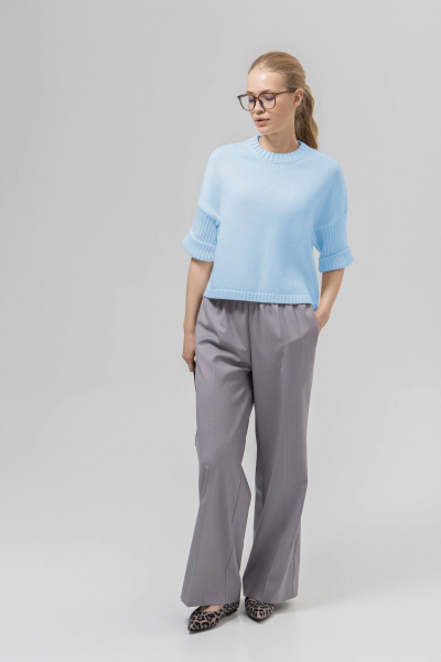 Джемпер Romgil РВ0386-ХЛ2 бледно-голубой - фото 3