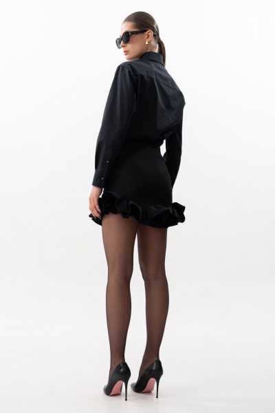 Юбка SILVERSPICE S-4618  черный - фото 4