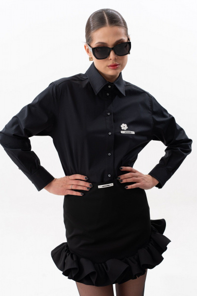 Юбка SILVERSPICE S-4618  черный - фото 3