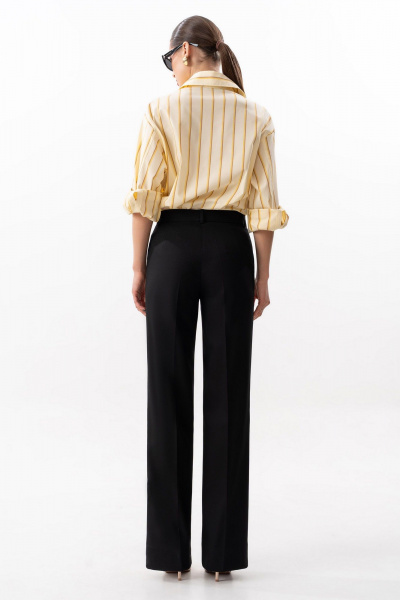 Деловые брюки из текстиля и эко-кожи SILVERSPICE S-3101-1 - фото 4