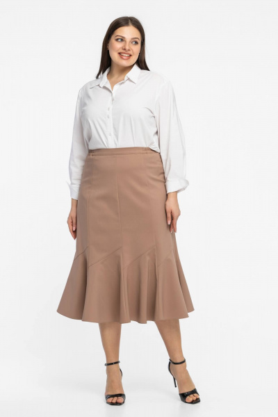 Юбка Avila 0977 бежевый - фото 5