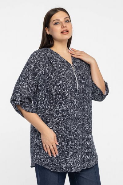 Блуза Avila 0557 темно-синий - фото 3