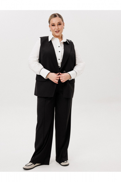 Брюки, жилет AVA fashion М-175 черный - фото 2