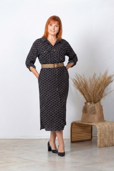 Платье Соджи 695 черный - фото 2