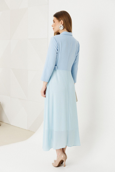 Платье Ambera Style 1034-6 голубой - фото 5