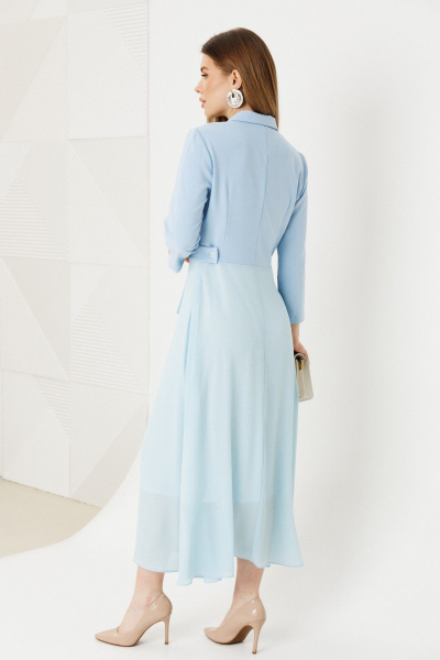 Платье Ambera Style 1034-6 голубой - фото 6