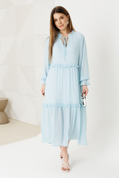 Платье Ambera Style 1130-2 голубой - фото 1