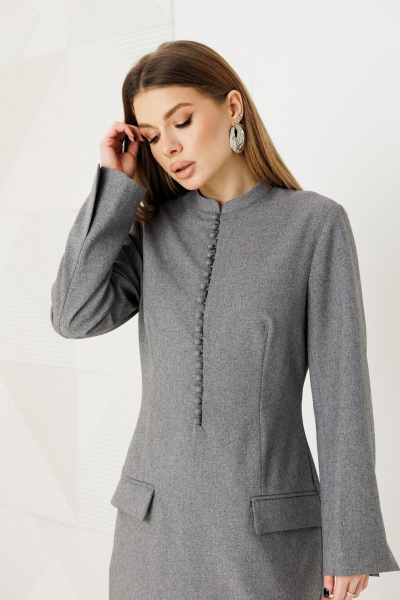 Платье Ambera Style 1139 серый - фото 6