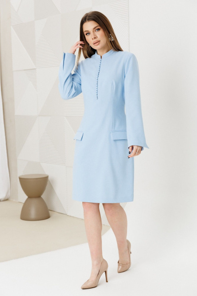Платье Ambera Style 1139-1 голубой - фото 1