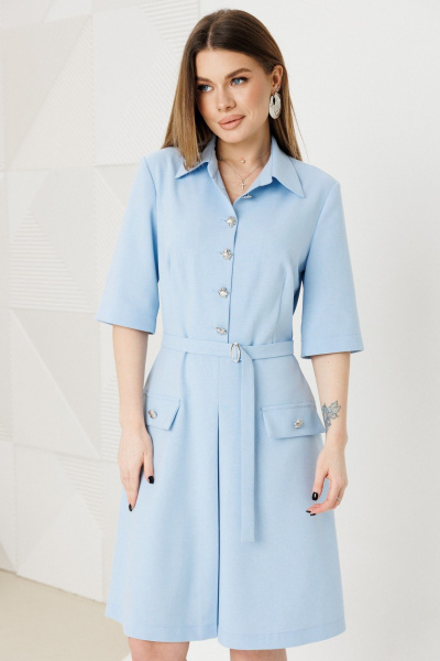 Платье Ambera Style 1140 голубой - фото 5