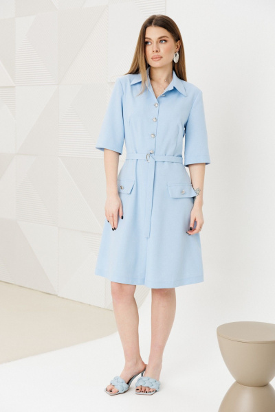 Платье Ambera Style 1140 голубой - фото 2