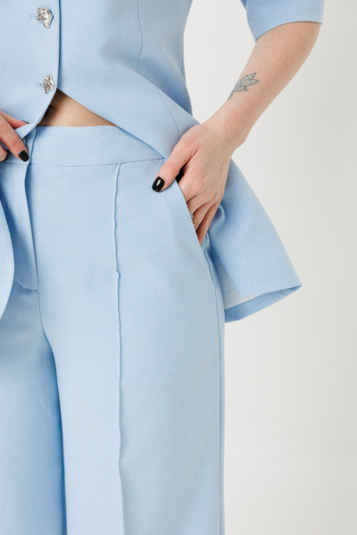 Брюки, жакет Ambera Style 2149 голубой - фото 7
