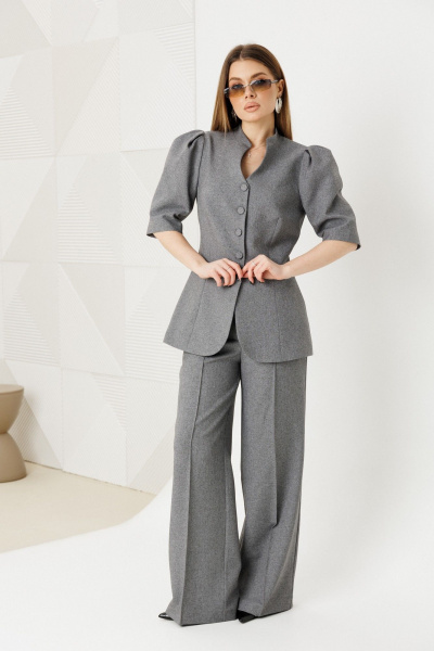 Брюки, жакет Ambera Style 2149-1 серый - фото 4