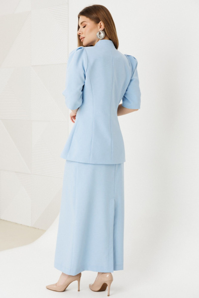 Жакет, юбка Ambera Style 2151 голубой - фото 5