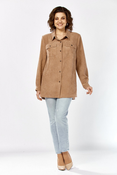 Рубашка Tensi 409 бежевый - фото 7