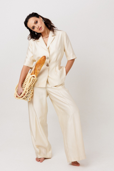 Брюки, жакет Mislana 1294 золотой - фото 2