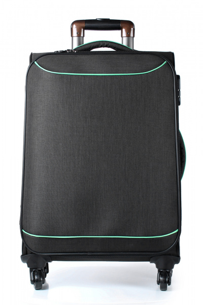 Чемодан Galanteya 3014.25с314к45 черный/зелен - фото 5