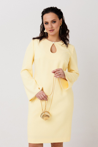 Платье Mislana 1304 желтый - фото 2