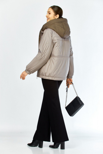 Куртка Shetti 2213 бежево-серый - фото 10