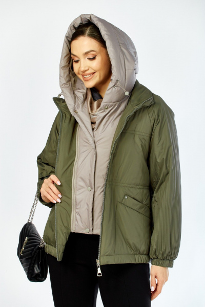 Куртка Shetti 2213 олива - фото 6